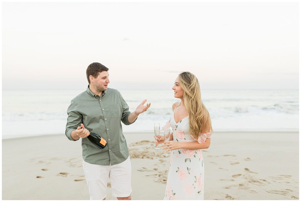 island beach engagement photos