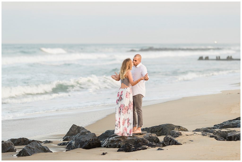 engagement photos at spring lake beach