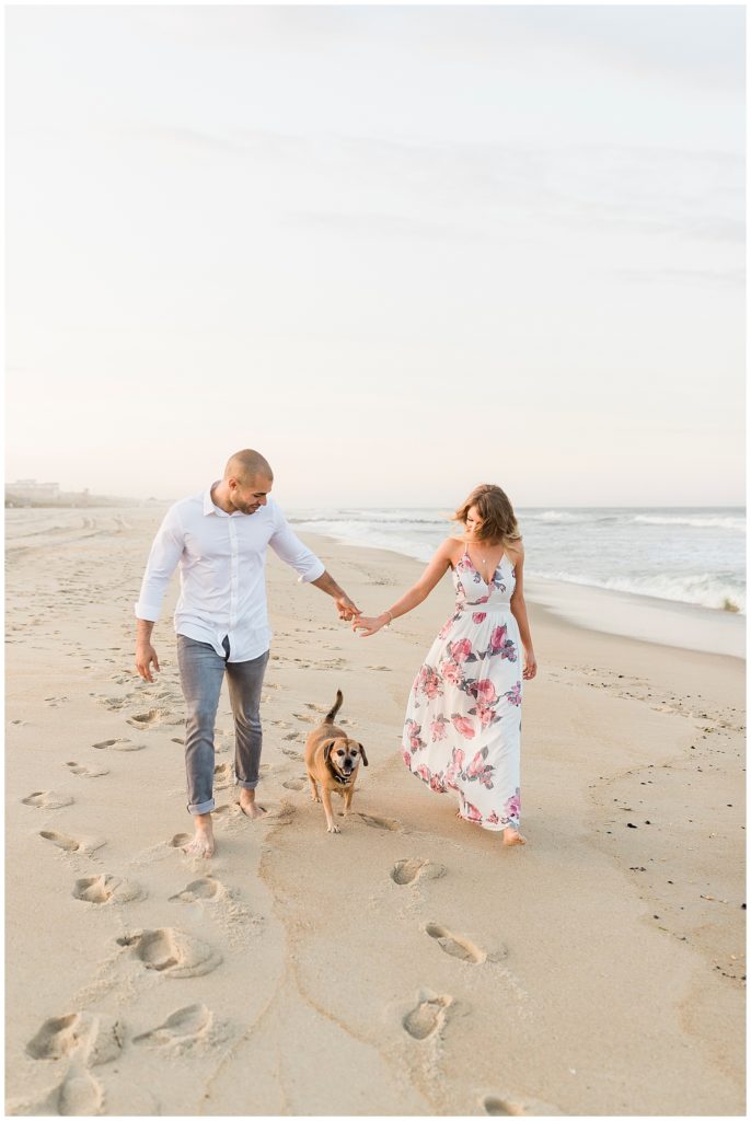 engagement photos at spring lake beach