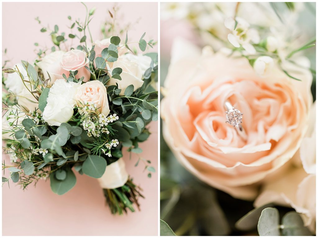 light and airy wedding details