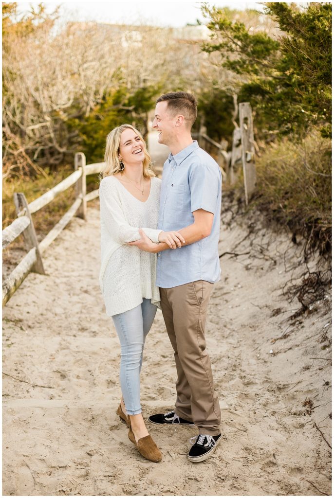 lighthouse engagement session