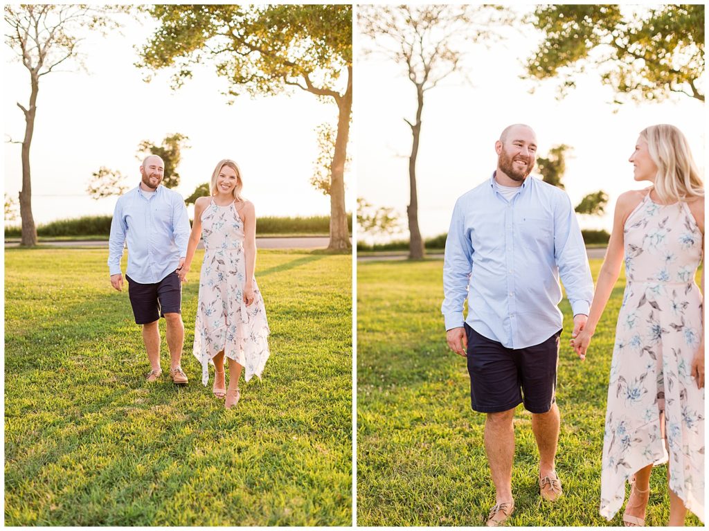 beach engagement sandy hook