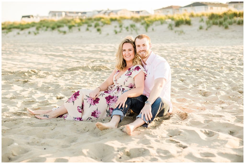 golden hour engagement session