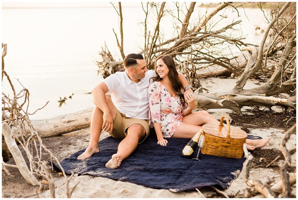 picnic engagement session