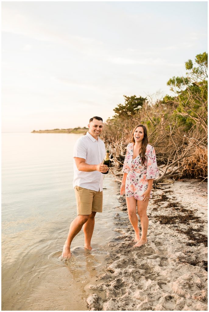 beach engagement session