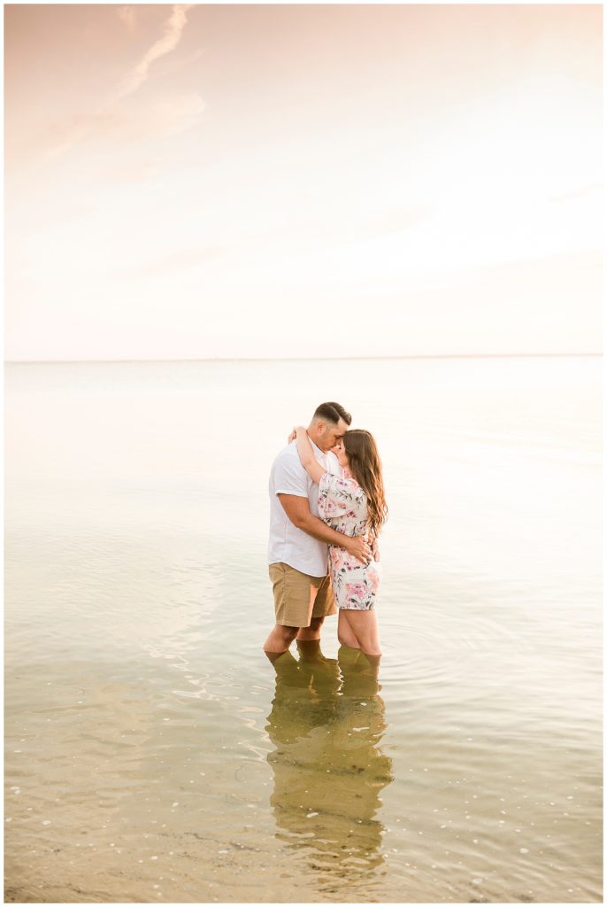 beach engagement session