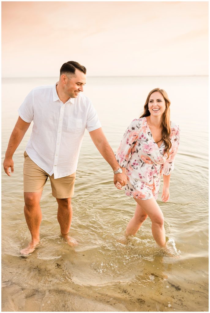 beach engagement session