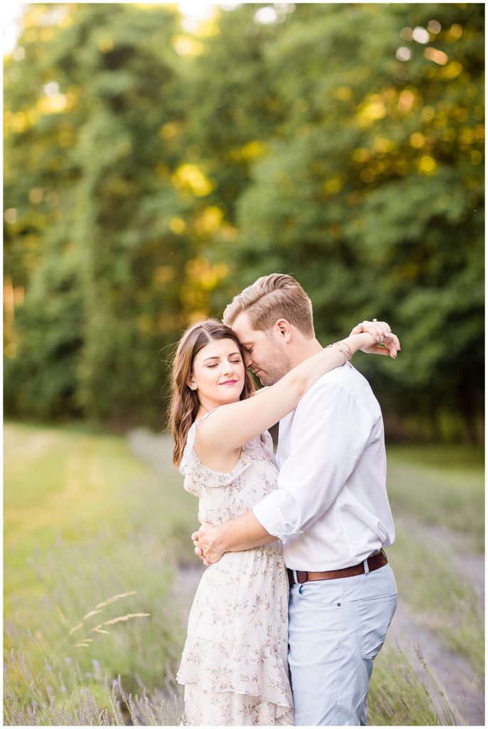 pleasant valley lavender engagement photos