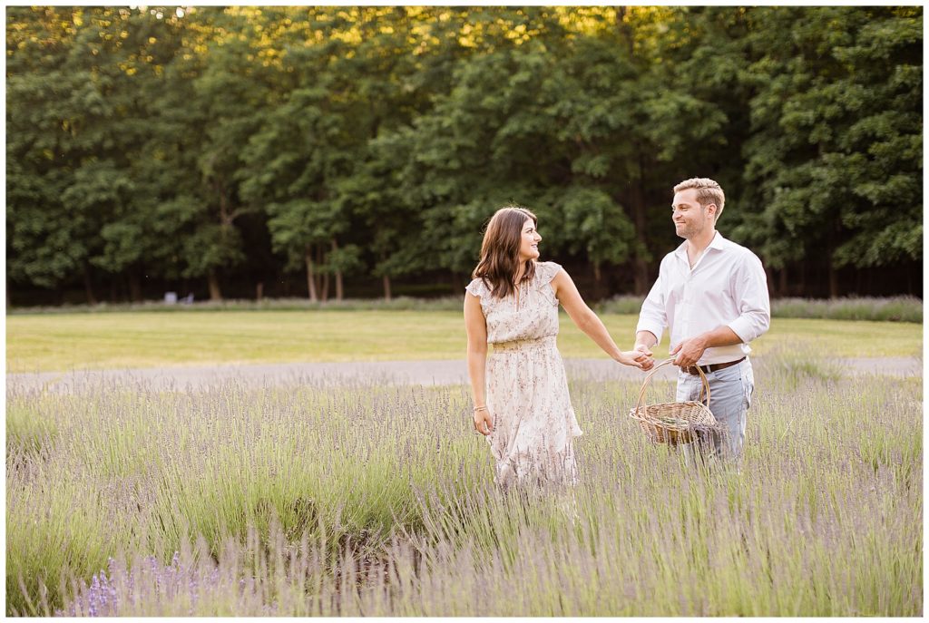 pleasant valley lavender engagement photos