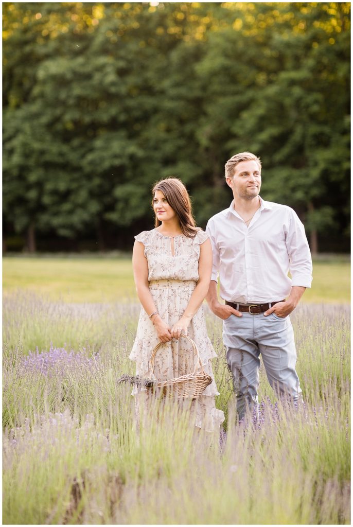 pleasant valley lavender engagement photos