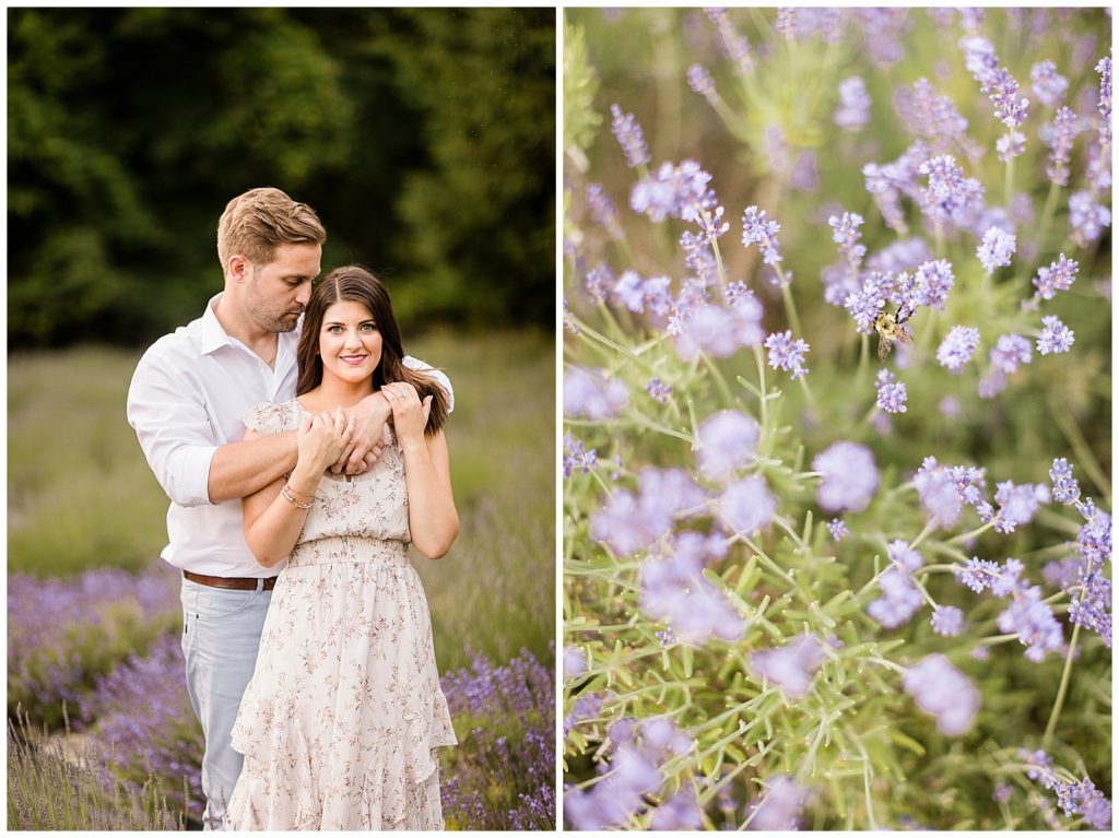 pleasant valley lavender engagement photos