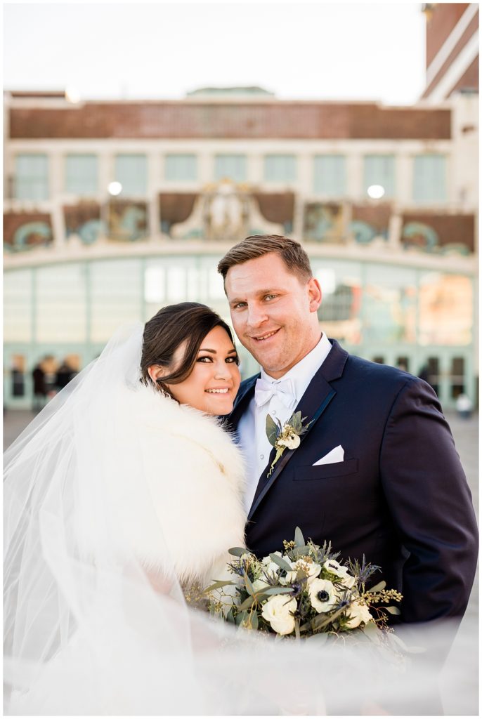 wedding photos Asbury Park boardwalk