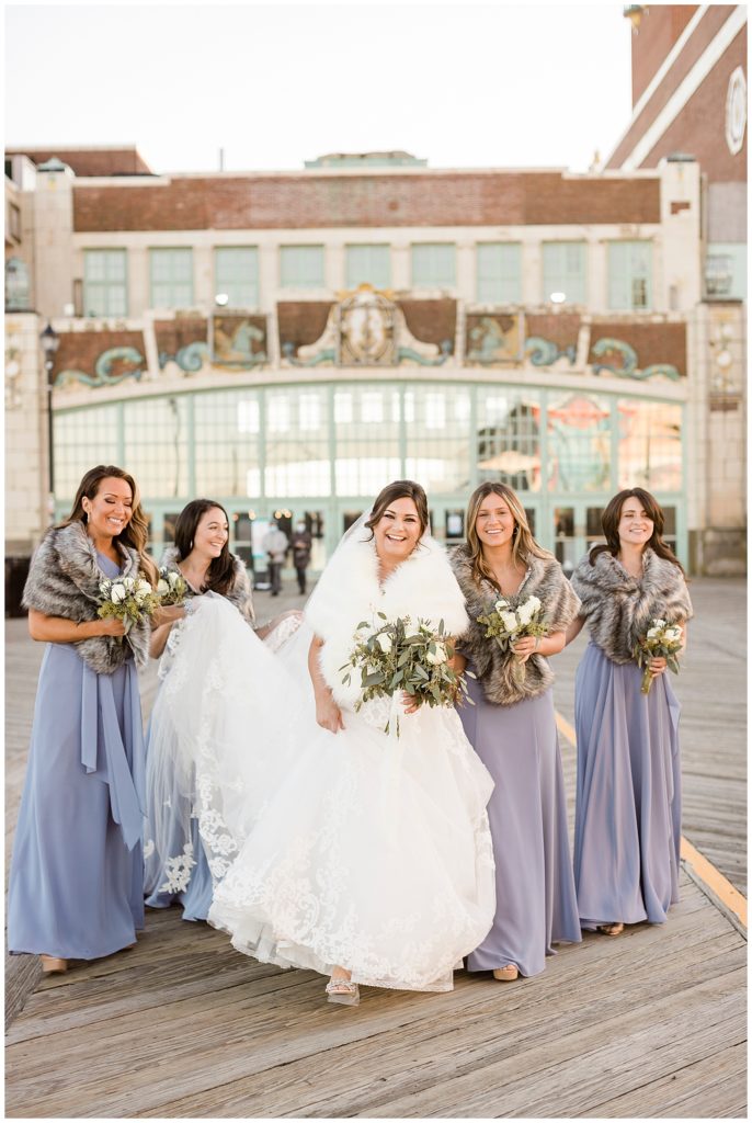 wedding photos Asbury Park boardwalk