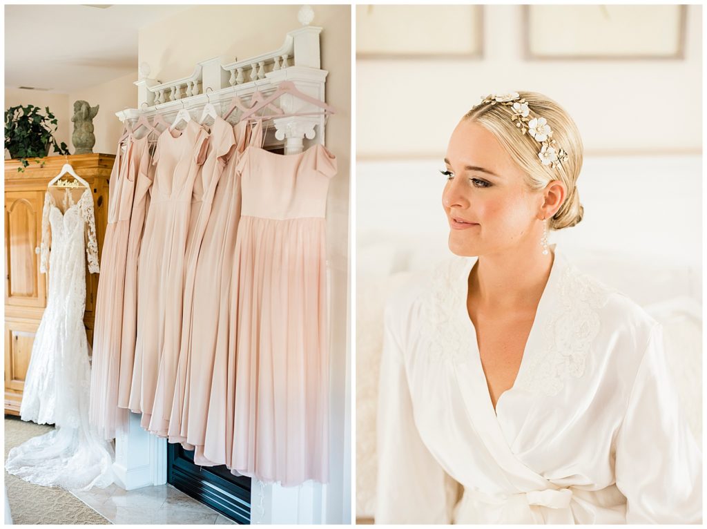 blush pink wedding details