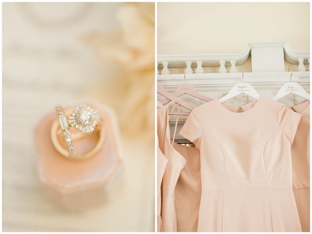 blush pink wedding details