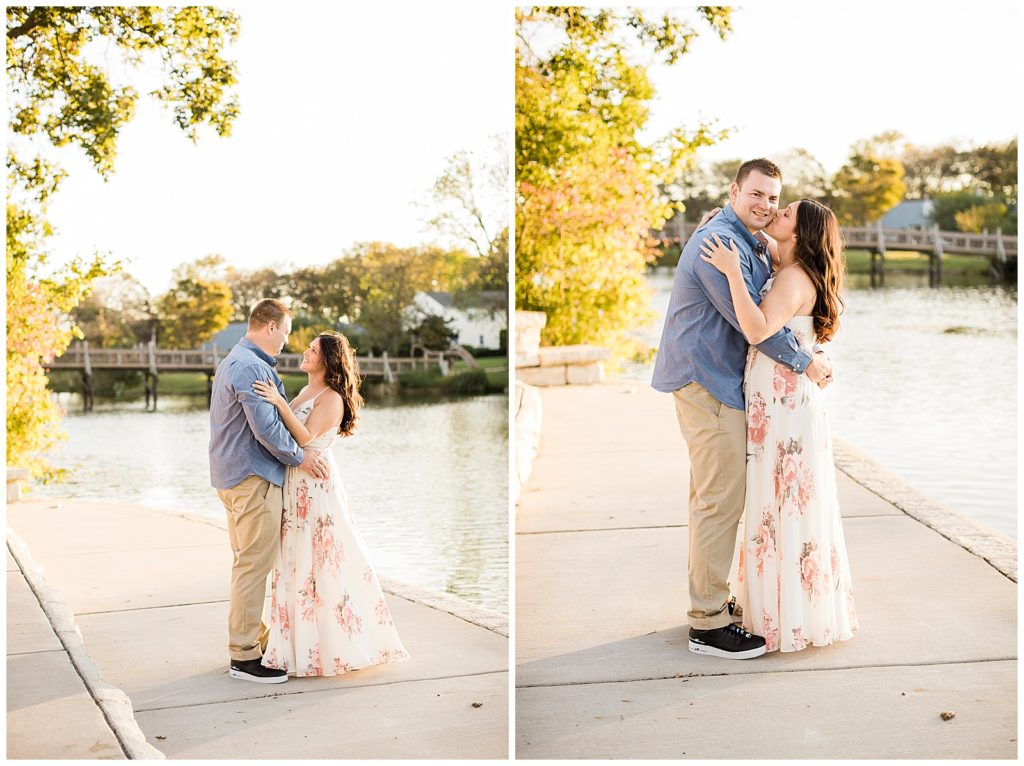 spring lake divine park engagement pictures