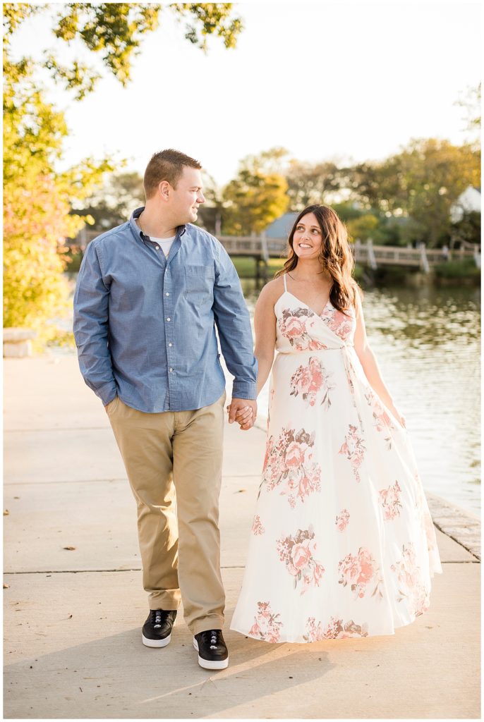 spring lake divine park engagement pictures