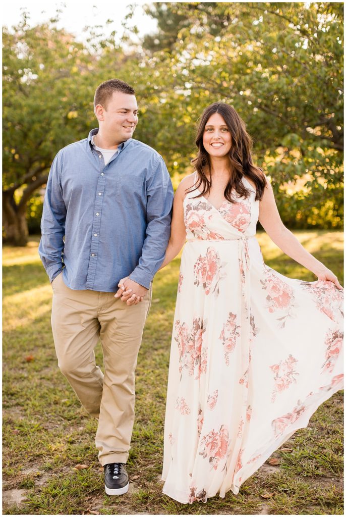 spring lake engagement photos