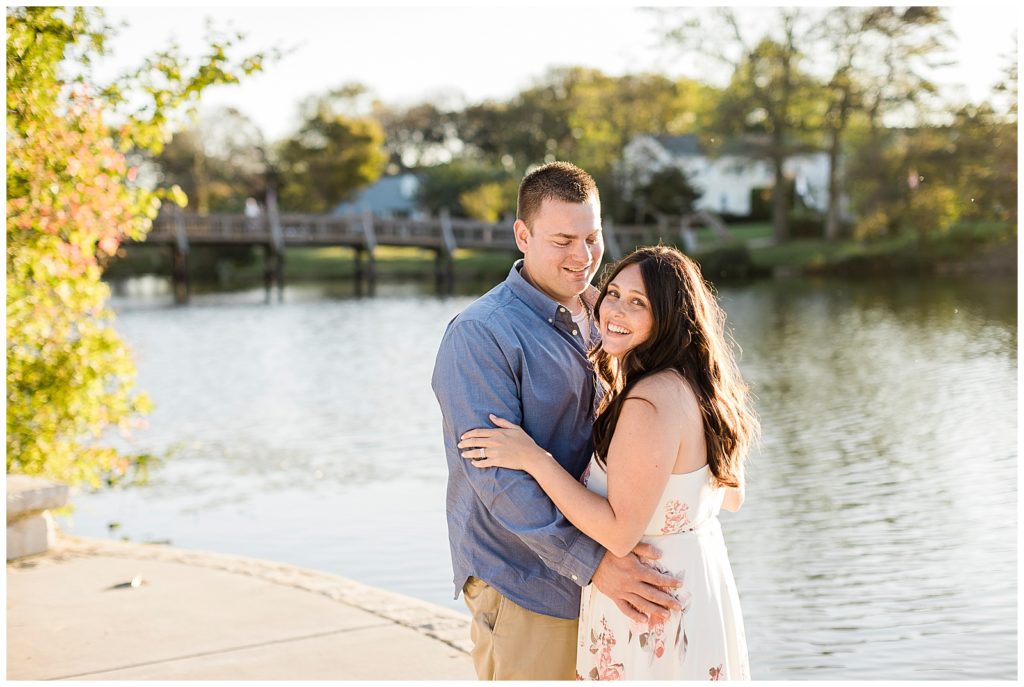 spring lake divine park engagement pictures