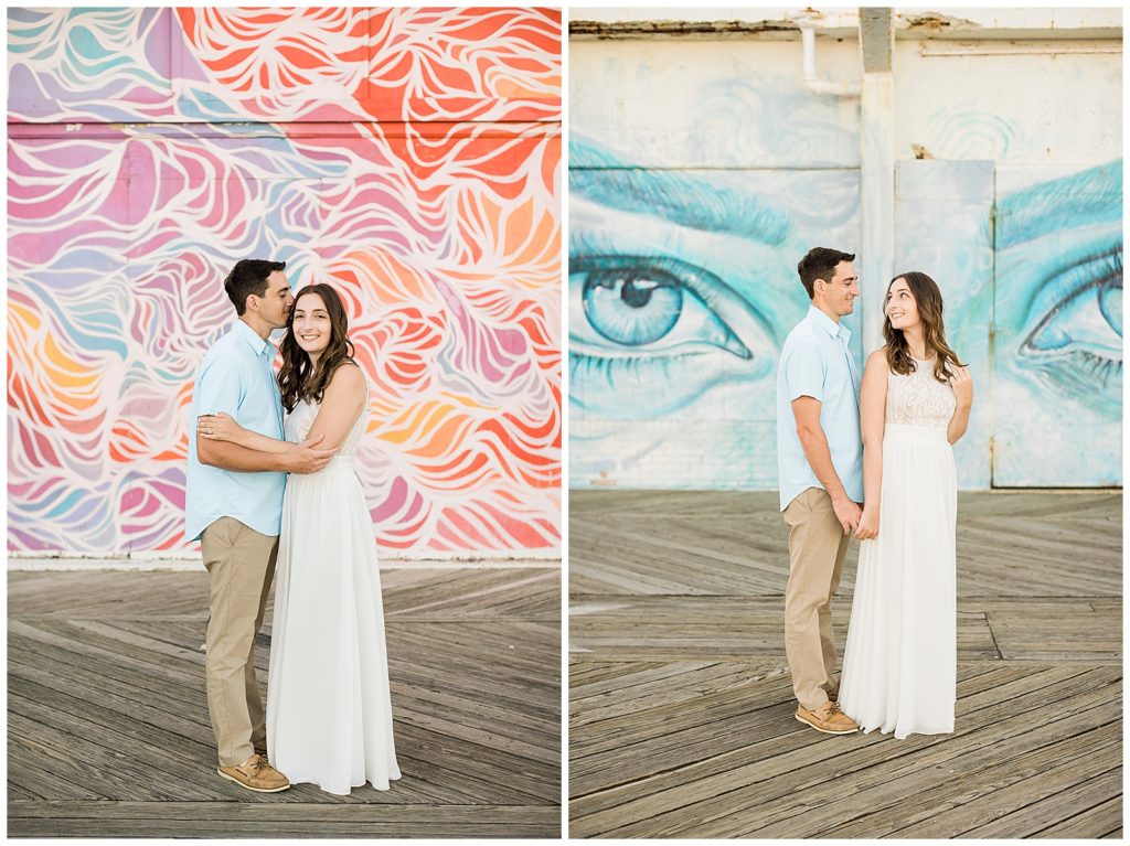 engagement photos asbury boardwalk
