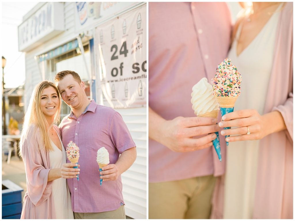 korh's ice cream engagement photos
