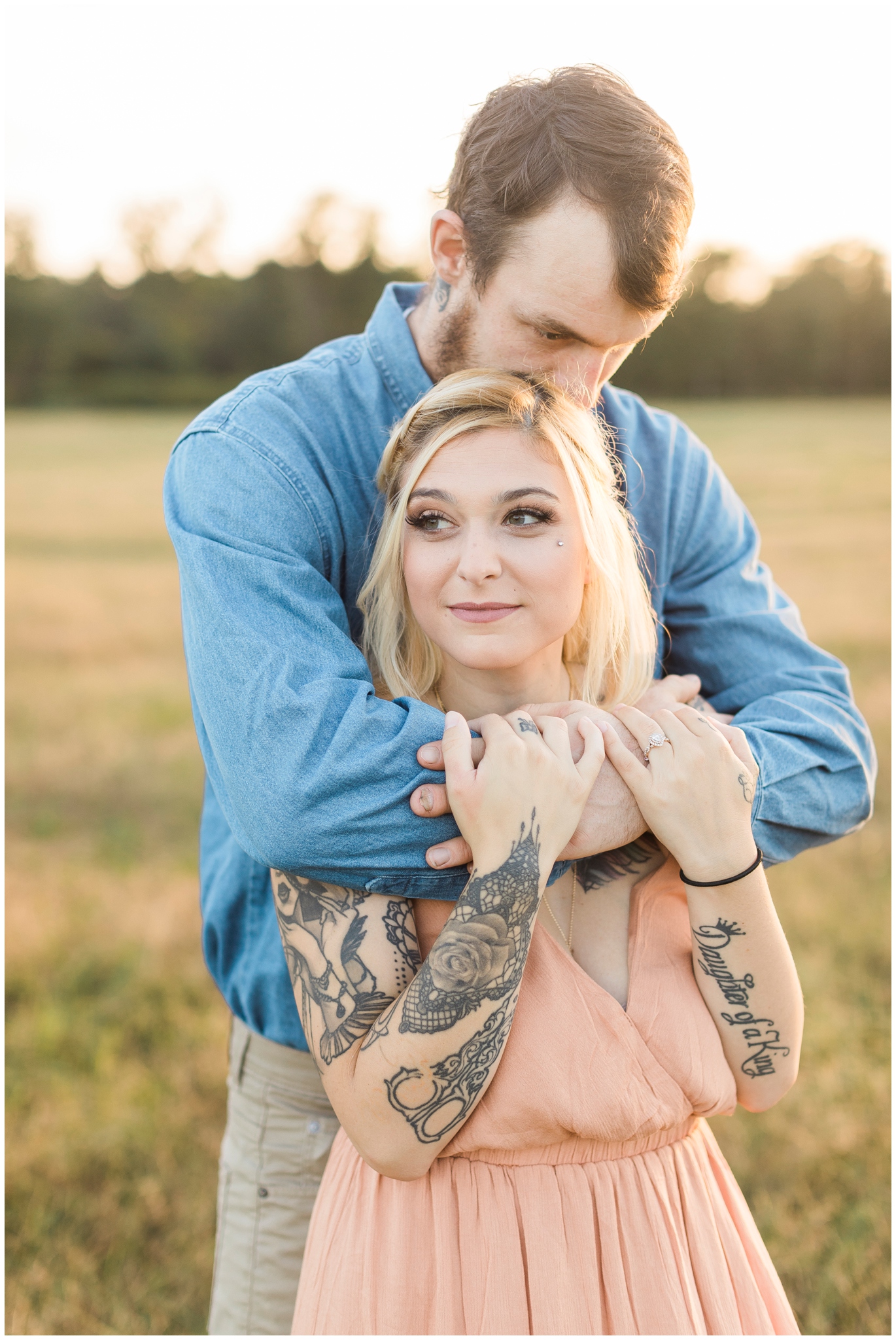 Engagement Session in an Open Field