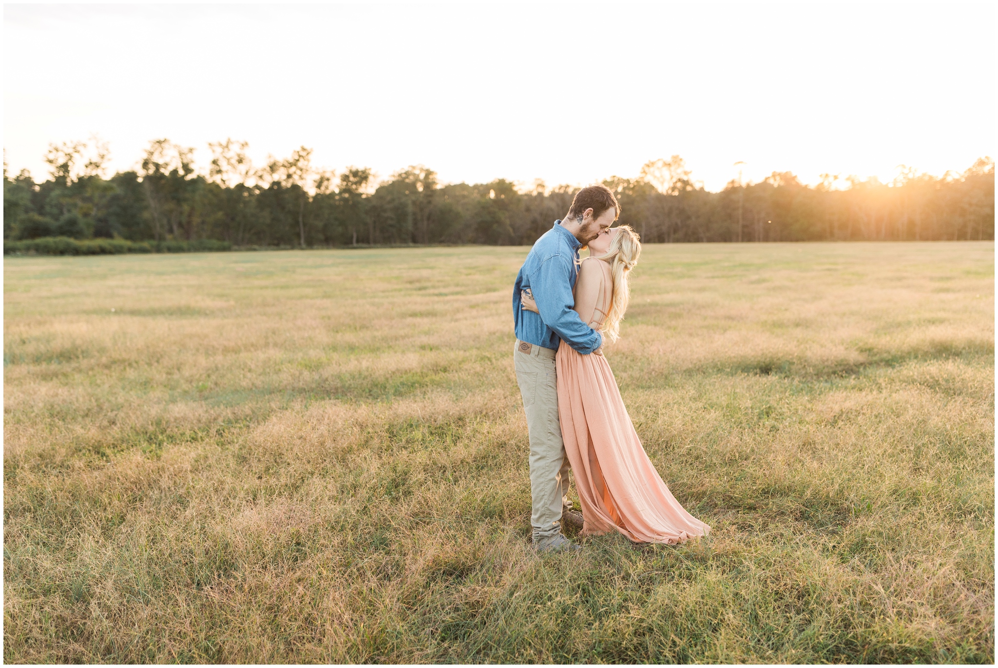 Engagement Session in an Open Field