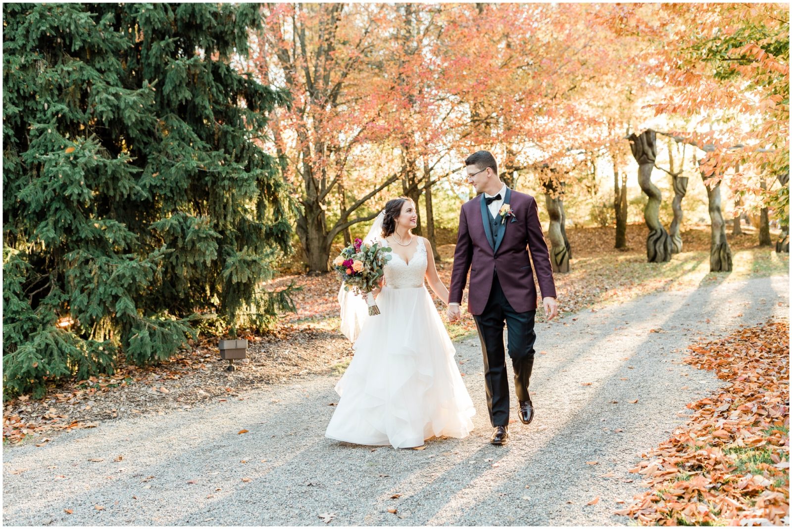 Fall Wedding at Grounds for Sculpture Rat’s Restaurant Wedding Long