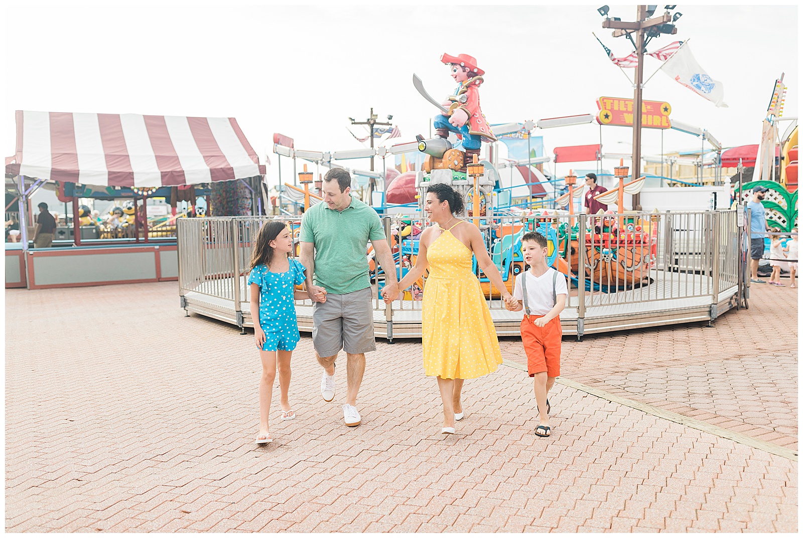 Amusement Park Style Family Portraits