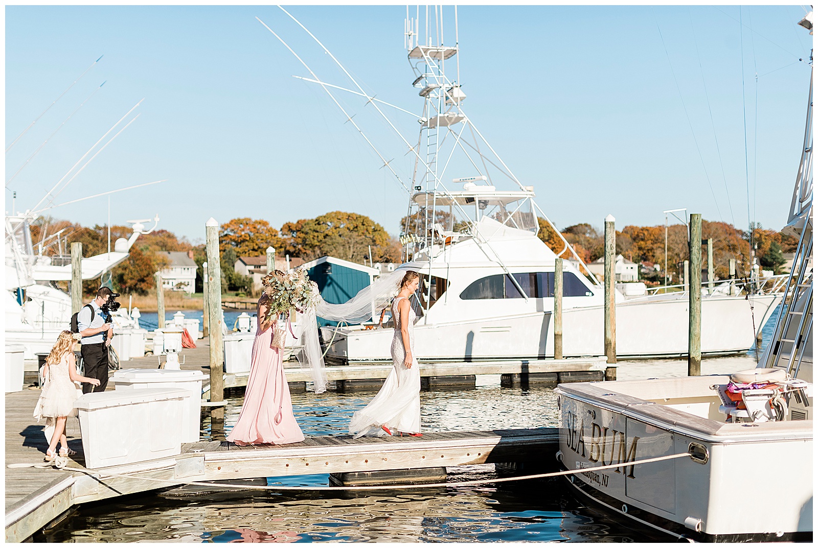 Wedding Photos on a Boat