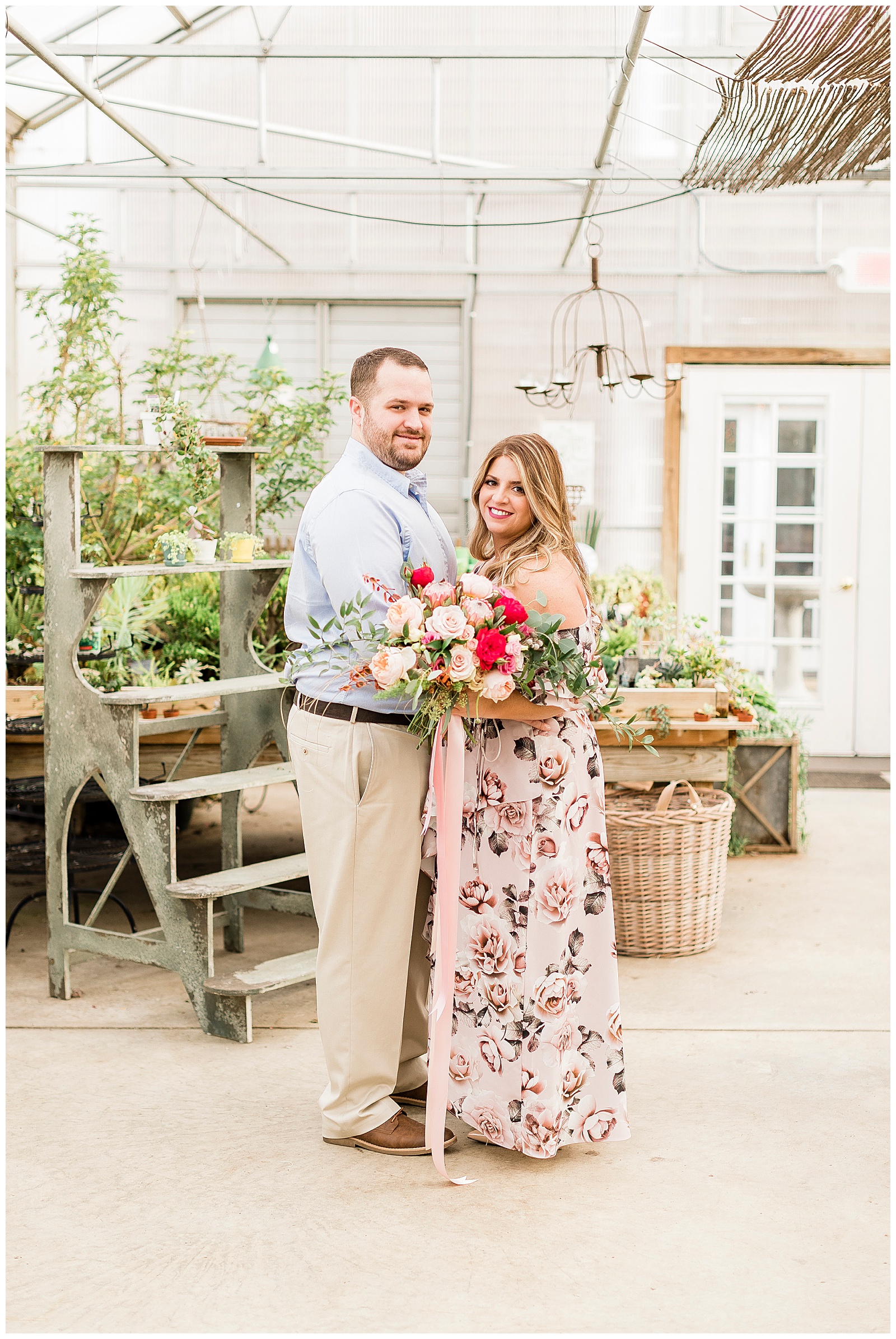 Greenhouses in New Jersey Engagement Photos
